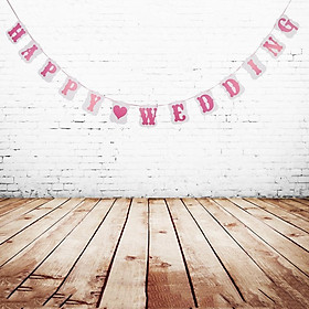 Happy Wedding Letters Bunting Banner Garland Wedding Decorations Photo Prop