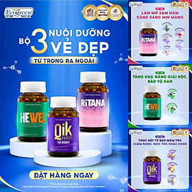 Combo Đẹp Da Tóc Móng Cho Nữ Ecogreen Hỗ Trợ Trắng Da, Mọc Tóc (Dùng 1 Tháng)