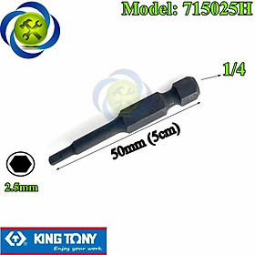 Mua Mũi lục giác 2.5mm Kingtony 715025H kích thước 2.5 X 50mm