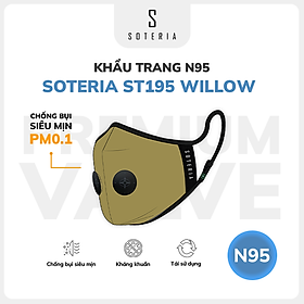 Khẩu trang thời trang Soteria ST195 Willow - N95 lọc 99% bụi mịn 0.1 micro