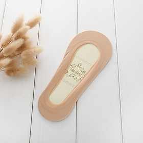 Tất Nữ Búp Bê Có Đệm Cao Su Chống Trượt, Vớ Nữ Mang Giày Lười Giày Cao Gót Giày Búp Bê Giấu Vớ  - TATBUPBE - Da