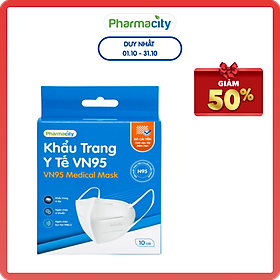 Khẩu trang y tế PMC VN95 4 lớp Hộp 10 cái