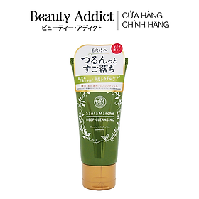 Gel Tẩy Trang Trà Xanh Nhật Bản Santa Marché Green Tea Deep Cleansing 70g, Làm Sạch Sâu Bụi Bẩn,Tẩy Tế Bào Chết Trên Da, Loại Bỏ Đốm Nâu, Làm Sáng Da, Chiết Xuất Thực Vật Dưỡng Ẩm Da, Ngăn Lão Hóa