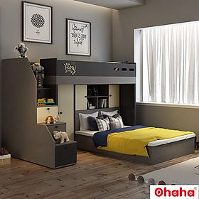 Mua  Miễn phí giao hàng và lắp đặt tại TP.HCM  GIƯỜNG TẦNG THÔNG MINH ĐA NĂNG OHAHA - GTĐN003