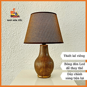 Mua Đèn bàn màu nâu đồng sang trọng hình bình hoa DS-TL9669