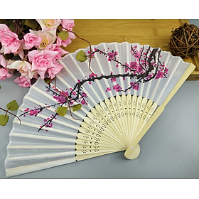 Mua Quạt gấp trang trí cành đào nhật