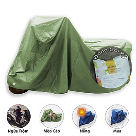 Bạt Phủ Áo Trùm Xe Máy Vải Dù Che Mưa Nắng Thời Tiết Khắc Nghiệt Loại Lớn Cho Dòng Xe Tay Ga - Xe Số Thông Dụng - KhoNCC-BatPhuXeMay (Nhiều Màu)