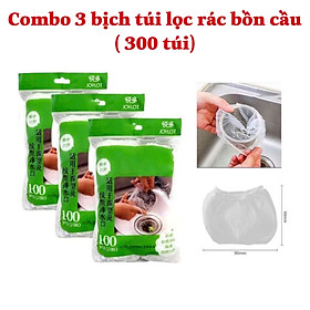 Túi lọc rác bồn rửa chén tiện lợi, túi lưới lọc rác bồn rửa chén thông minh (set 100 túi)