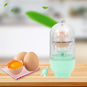 Portable Egg Yolk Scrambler Egg Shaker Whisk with Rope Eggs Tool