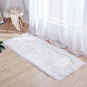 Thảm lông trắng trang trí nhà cửa làm đạo cụ chụp hình sản phẩm
