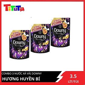 Nguyên thùng COMBO 3 túi Nước xả vải Downy Huyền bí 3.5LX3