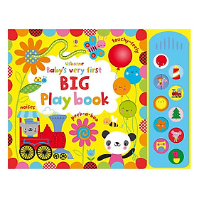 Sách tương tác tiếng Anh - Usborne Baby's Very First BIG Play book with sound panel