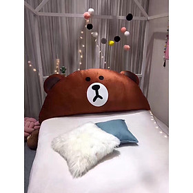 Gối Tựa Kê Đầu Giường - Gấu Brow