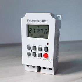 Mua Công tắc hẹn giờ theo thời gian thực - 28 chu kỳ  hẹn nhỏ nhất 1 giây (hẹn giờ chuông trường học) - 220V AC  25A