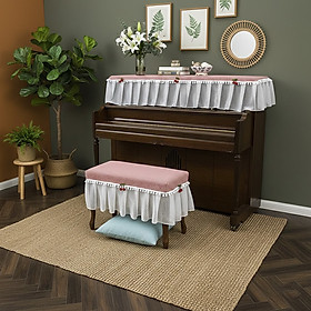 Khăn phủ đàn piano cơ đàn piano điện tử 88 phím sang trọng cổ điển trang trí giáng sinh noel năm mới Tết sinh nhật - HÀNG CHÍNH HÃNG