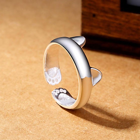 Nhẫn tai mèo vòng mở free size dễ thương cho bạn nữ NN09