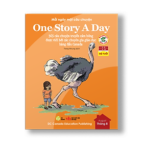 Sách - One Story A Day - CUỐN 8 : 365 câu chuyện phát triển IQ, EQ cho bé - Bản song ngữ tặng kèm file nghe