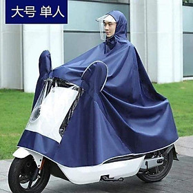 Mua Áo mưa vải dù phản quang 1 đầu bọc viền có kính che mặt