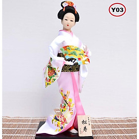 Búp bê Geisha cao 30cm mặc trang phục truyền thống Nhật Bản - mẫu Y03 (ảnh thật)