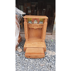Mua Bàn thờ ông địa gỗ gõ đỏ 60 x 88 mẫu đơn giản nhà chung cư  nhà phố