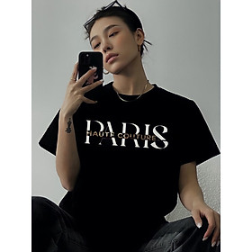 Áo Thun Nam Nữ PARIS Chất Cotton Cao Cấp Dày Mịn Thoáng Mát Form Rộng Tay Lỡ Thời Trang Đường Phố Unisex