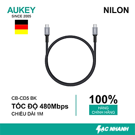 Mua Dây Cáp Sạc Nhanh Type-C to Type-C Aukey CB-CD5 1m - Hàng chính hãng