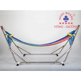 Bộ khung và võng inox  Ngọc Hoàng Thuyền Rồng , lưới võng chắc chắn thương hiệu võng giường Ngọc Hoàng