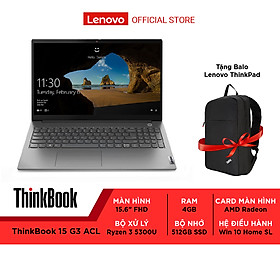 Laptop Lenovo ThinkBook 15 G3 ACL 21A40044VN R3 5300U|4GB RAM | 512GB SSD |15.6 FHD | Win - Hàng chính hãng