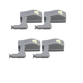 Hình ảnh 4pc Smart Hinge Light Sensor LED Night Lamp Inside Cabinet Battery Operated Warm