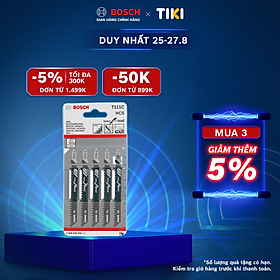 Lưỡi cưa lọng t bosch bộ 5 lưỡi