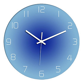 Nordic 30cm Wall Clock Decoration Non Ticking Battery Operated Silent  Clocks for Dining Room, Home, Classroom, Office, Kitchen