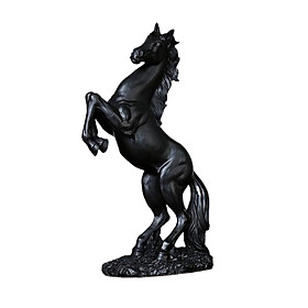 Figurine Horse, Resin Statue Galloping Horse, Modern Sculpture for Desk Decor, European Style, for Home/Office/Coffee Shops/Restaurant Decoration