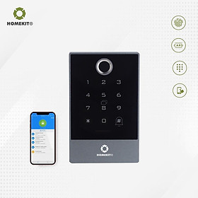 Bộ điều khiển cửa vân tay thông minh kết nối điện thoại HOMEKIT AB-40B dành cho cửa cuốn và cửa cổng - app TTLock