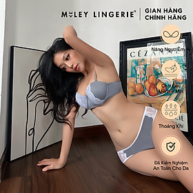 Bộ Áo Cúp Ngang và Quần Lót Nữ Thun Lạnh Miley Lingerie BRM11202_FMM1105