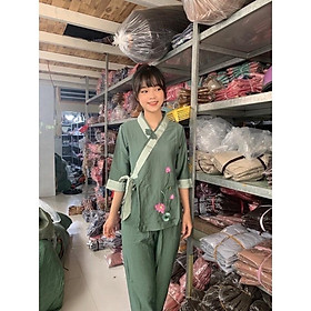 ĐỒ LAM ĐI CHÙA Xéo Nơ Hoa Sen Tơ