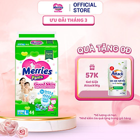 Tã quần Merries Goodskin đủ size M50L44XL38XXL28 - L