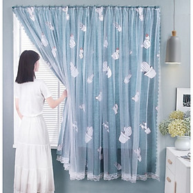 Mua RÈM DÁN TƯỜNG HAI LỚP KHÔNG CẦN THANH TREO  NHIỀU MẪU