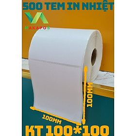 Giấy in mã vạch thường 100x100 cuộn 50m 1tem/ hàng