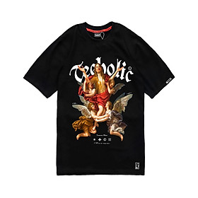 Áo Thun Unisex TeeHolic In Hình Thiên Thần Ver3 THS Màu Đen Trắng