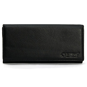 HJ3119-20-21-22-23 - Bóp nữ da thật cao cấp Huy Hoàng 2 gấp màu da, đen, đỏ, hồng, nâu