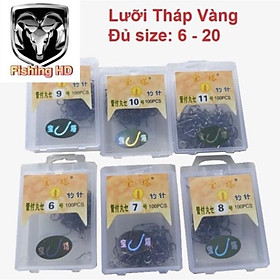 Lưỡi Câu Cá Tháp Vàng Siêu Bén Giá Rẻ Lưỡi Câu Đơn Câu Đài Giá Rẻ LC14 đồ câu FISHING_HD