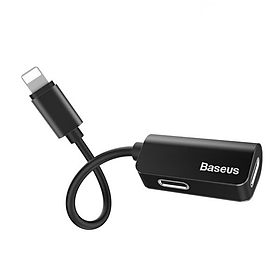 Mua Bộ Adapter chia cổng sạc iphone ipad ra cổng sạc và jack tai nghe  hiệu Baseus L37 cho iPhone iPad Giải pháp vừa nghe nhạc vừa sạc pin hoặc Sync Data - hàng nhập khẩu