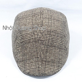Mũ Beret Nam Trung Niên, nón mỏ vịt người lớn bít đuôi chất vải Nỉ mang phong cách chửng chạc và sành điệu