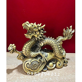 Mua Tượng linh vật Rồng như ý bằng đồng phong thủy