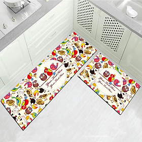 Mua Set 2 Thảm Bếp Nhung Dày Chống Trượt Hoạt Hình Sang Trọng