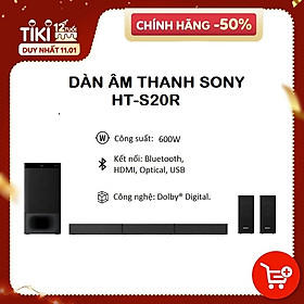 Dàn âm thanh Soundbar Sony 5.1 HT-S20R//C (400W) - Hàng chính hãng