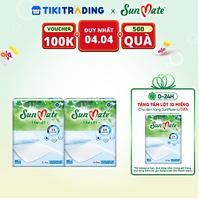 Combo 2 Tấm lót SunMate cải tiến mới 10 miếng (45 x 70cm)