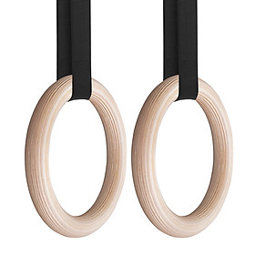 Vòng xà Gymnastic Rings gỗ Bạch Dương