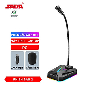 Mua Micro Máy Tính  Laptop MK10 Jack USB Có LED Thu Âm 360 Độ Lọc Tiếng Ồn Độ Nhạy Cao Cho Học Tập  Thuyết Trình  Chơi Game Cực Tốt - Hàng Chính Hãng