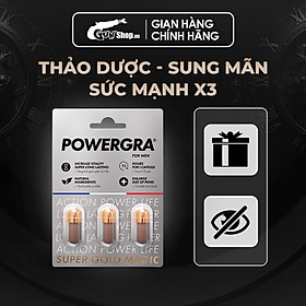 Viên uống tăng cường sinh lý nam giới Powergra (Super Gold Magic) - Vỉ 3 viên